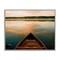 Stupell Industries Canoe on Lake Warm Sunrise Framed Giclee Art